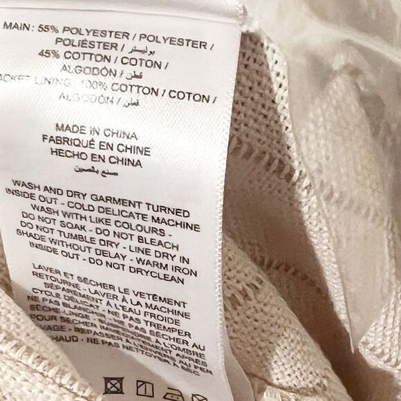 NWOT Anthropologie Significant Other Emery Cotton Blend Stripes Pleated Pants - Picture 11 of 13